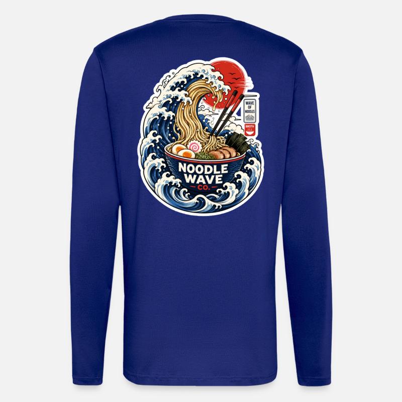 Noodle Wave Ramen Co. - Langarmshirt - made by SPREAD - Iconic Blue