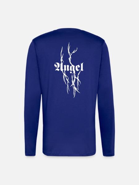 Gothic Dornen-Typografie - Langarmshirt - made by SPREAD  - Iconic Blue