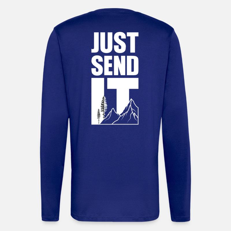 Just Send It - White - Langarmshirt - made by SPREAD  - Iconic Blue