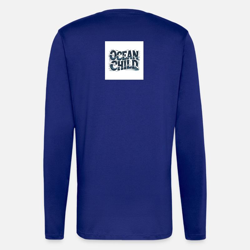 Ocean Child Wave Art - Longsleeve - made by SPREAD  - Iconic Blue