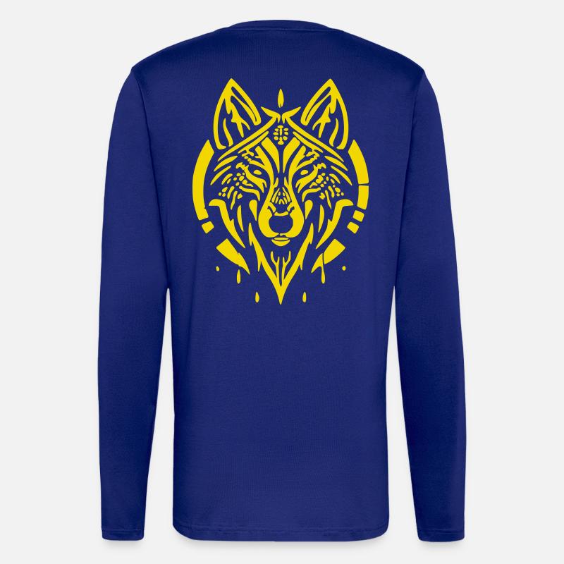 Wolf's Head - Longsleeve - made by SPREAD  - Iconic Blue