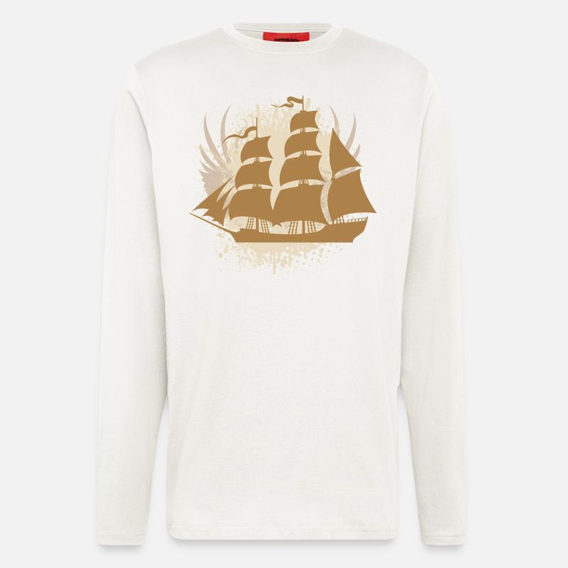 Vector background de - Langarmshirt - made by SPREAD  - OFF WHITE