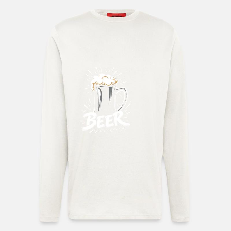 Bier Krug - Langarmshirt - made by SPREAD  - OFF WHITE