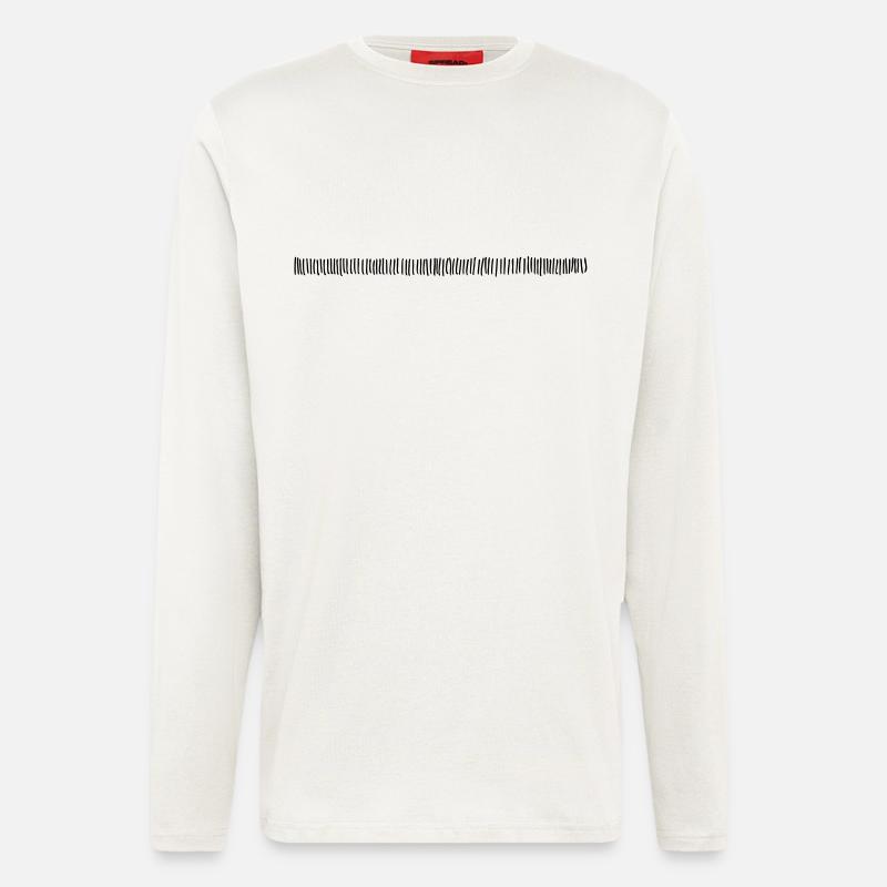 Strich Linie - Langarmshirt - made by SPREAD  - OFF WHITE