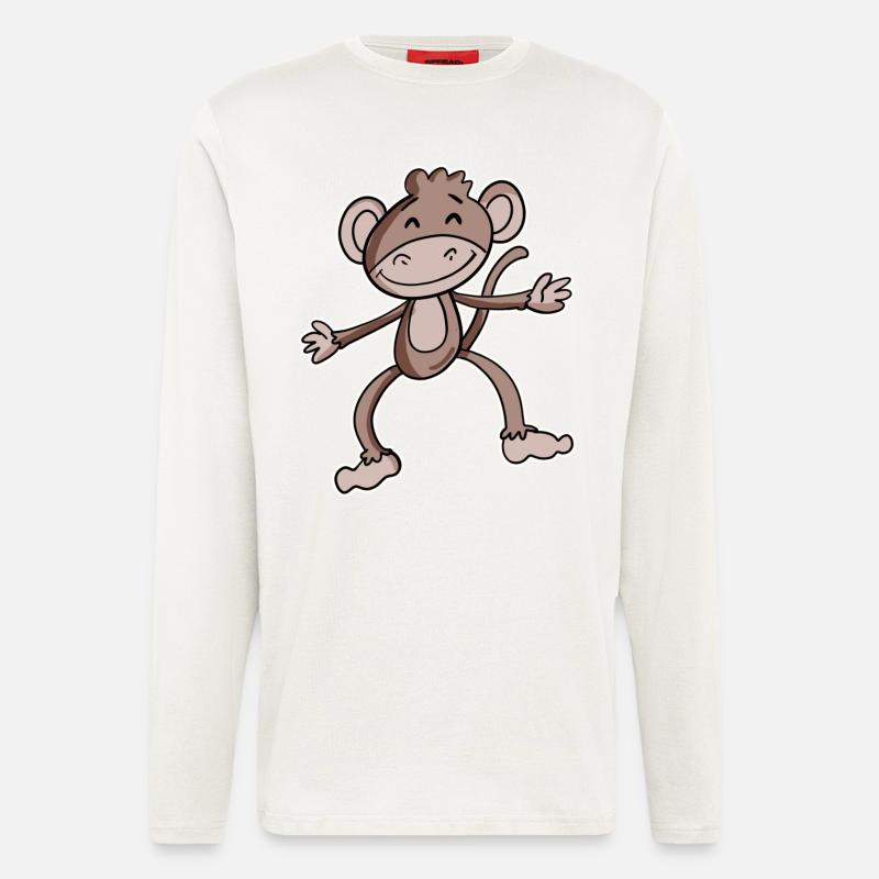 Affe - Langarmshirt - made by SPREAD  - OFF WHITE