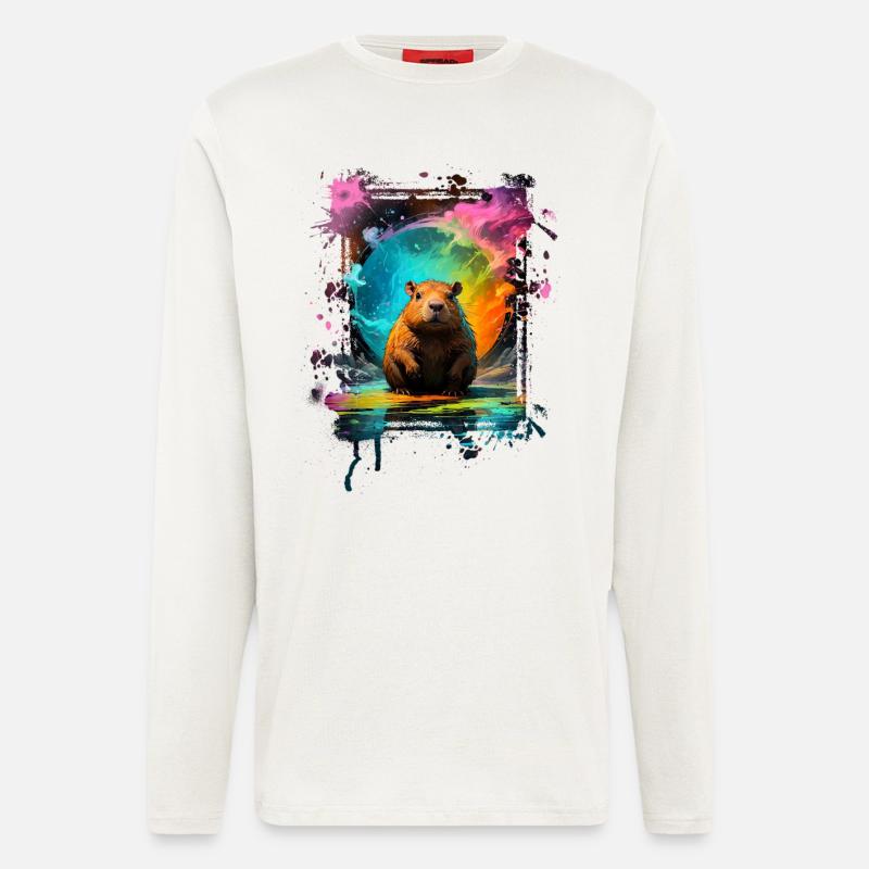 Capybara - Langarmshirt - made by SPREAD  - OFF WHITE