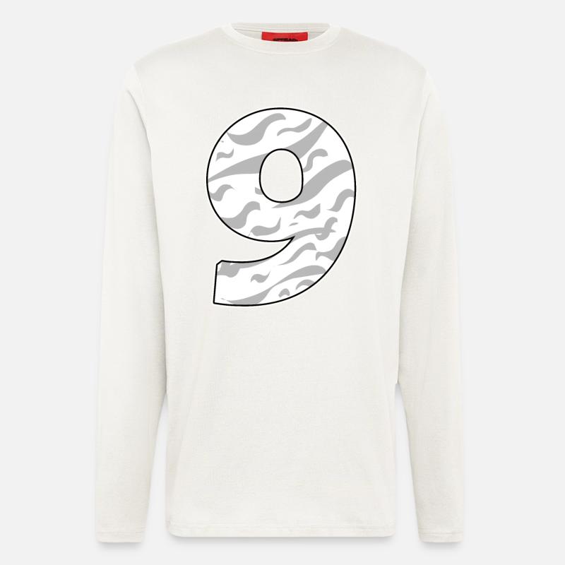 Nine - 9 - Longsleeve - made by SPREAD  - OFF WHITE