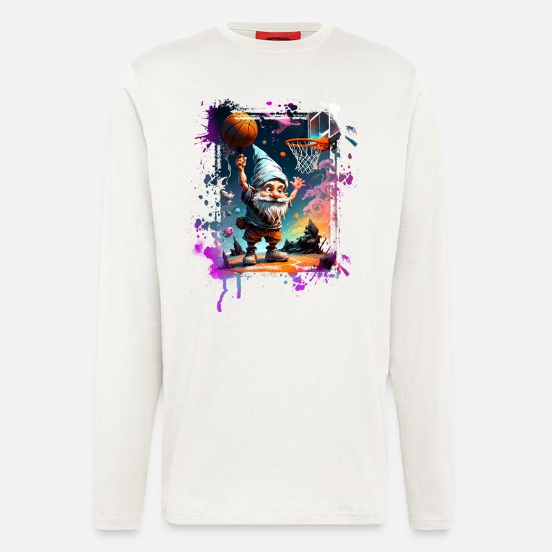Basketball Gnome - Longsleeve - made by SPREAD - OFF WHITE