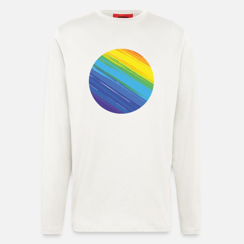 Rainbow circle - Longsleeve - made by SPREAD  - OFF WHITE