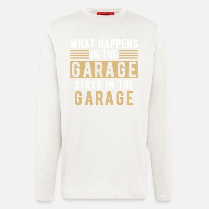 Mechanic Saying Garage Gift - Longsleeve - made by SPREAD  - OFF WHITE