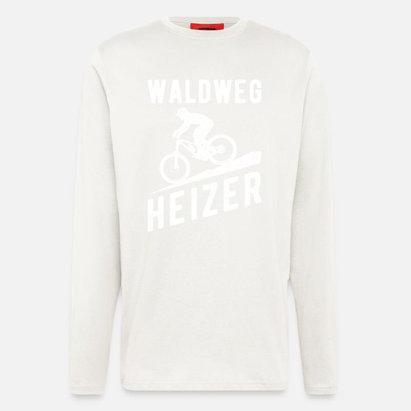 Downhill Waldweg Heizer - Langarmshirt - made by SPREAD  - OFF WHITE