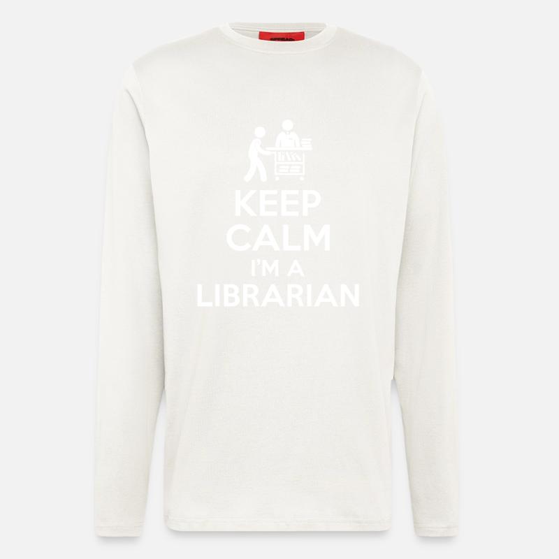 Librarian quote - Longsleeve - made by SPREAD  - OFF WHITE