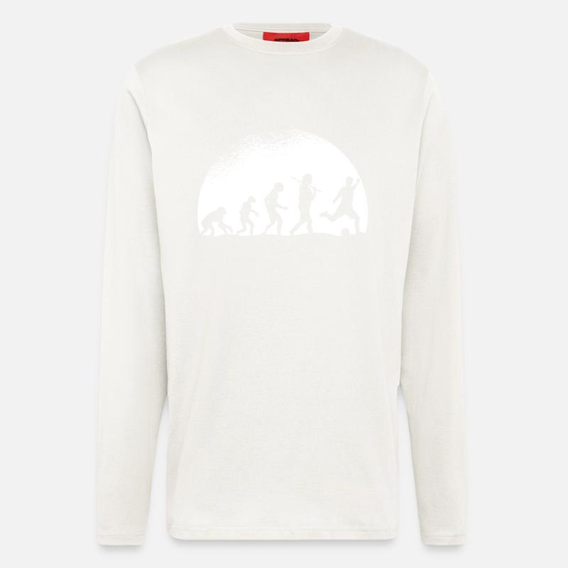 Evolution Fußball - Langarmshirt - made by SPREAD  - OFF WHITE