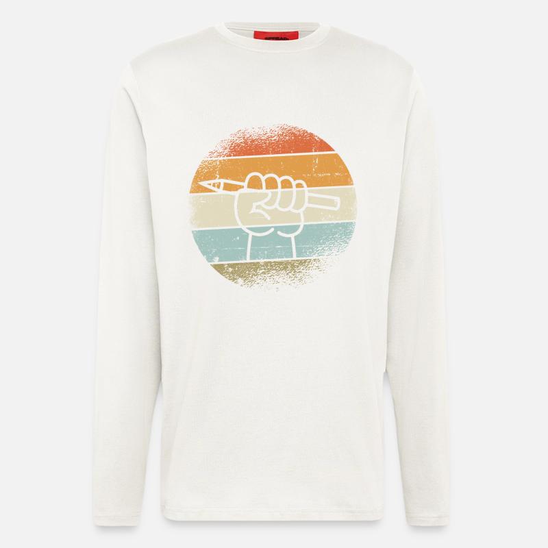 Zeichner Geschenke - Langarmshirt - made by SPREAD  - OFF WHITE