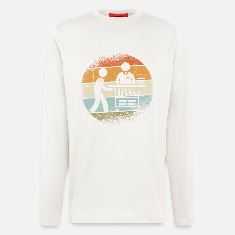Bibliothekar - Langarmshirt - made by SPREAD  - OFF WHITE