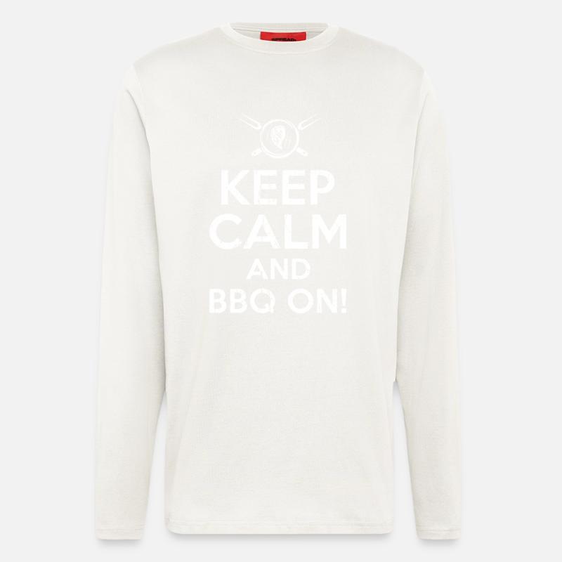 Keep calm BBQ - Longsleeve - made by SPREAD - OFF WHITE