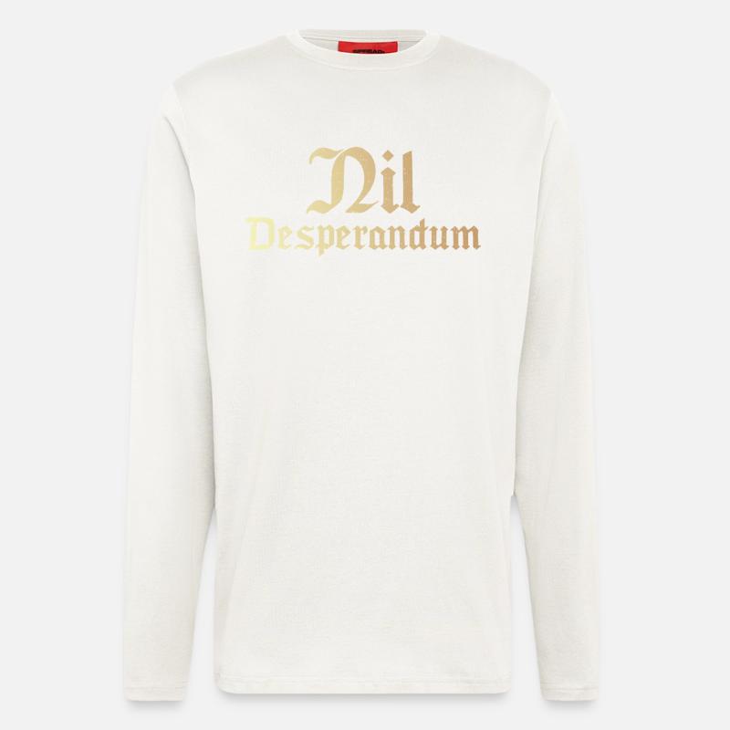 Desperandum du Nil - Manches longues bio décontracté fabriqué en UE - OFF WHITE