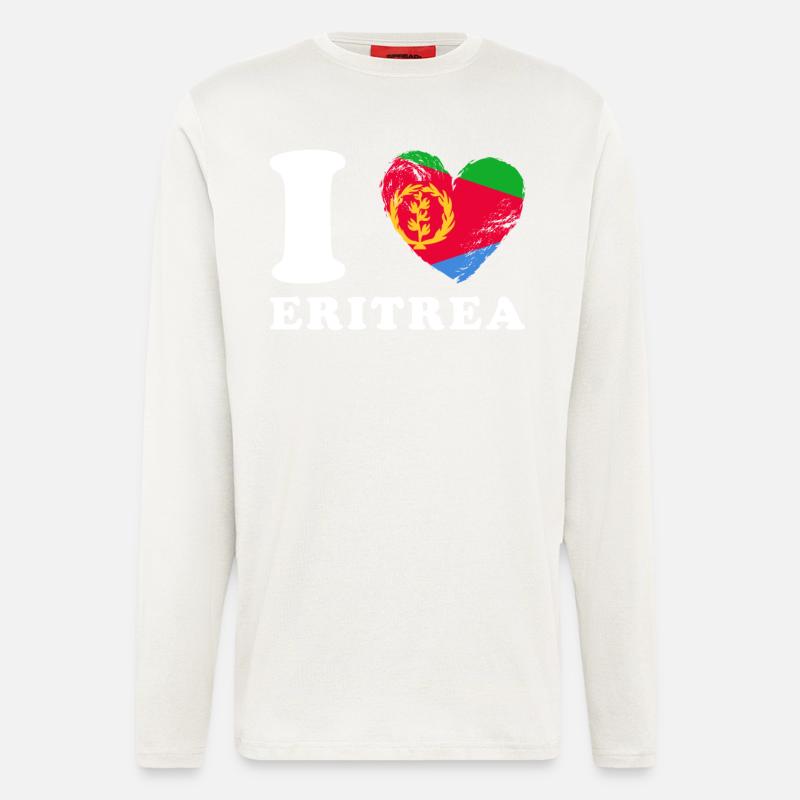 Ich liebe Eritrea - Langarmshirt - made by SPREAD  - OFF WHITE