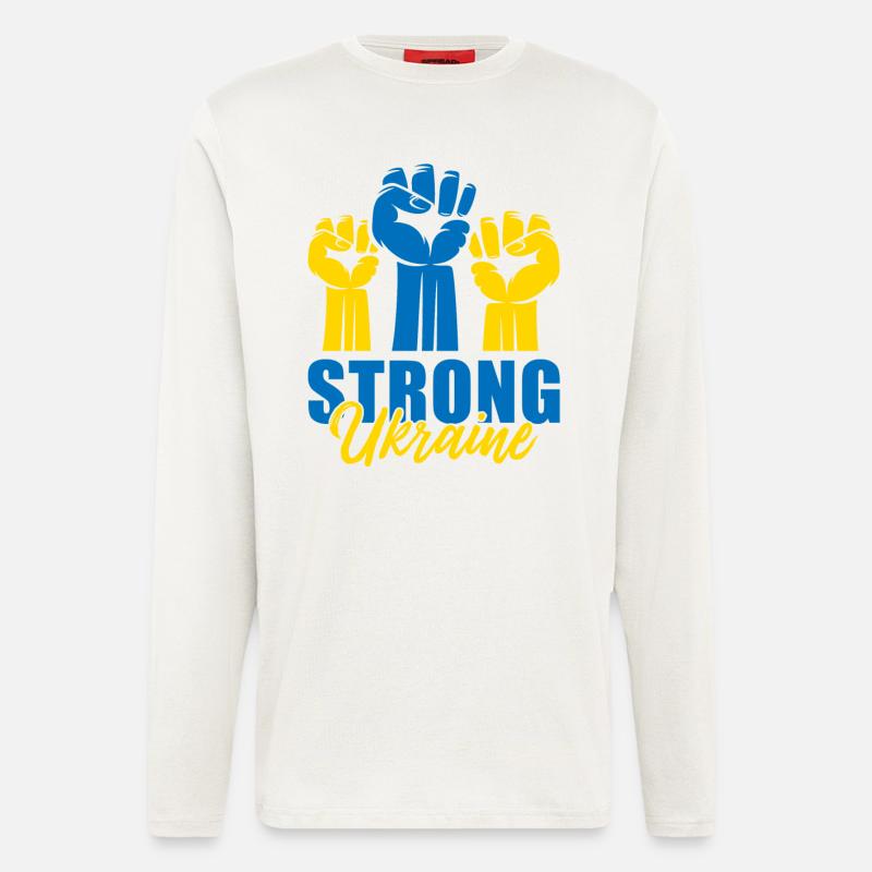 Strong Ukraine Faust - Longsleeve - made by SPREAD  - OFF WHITE