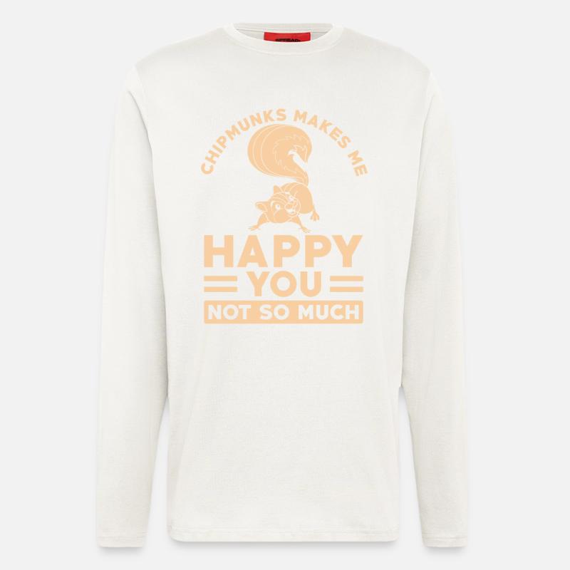 Streifenhörnchen - Langarmshirt - made by SPREAD  - OFF WHITE