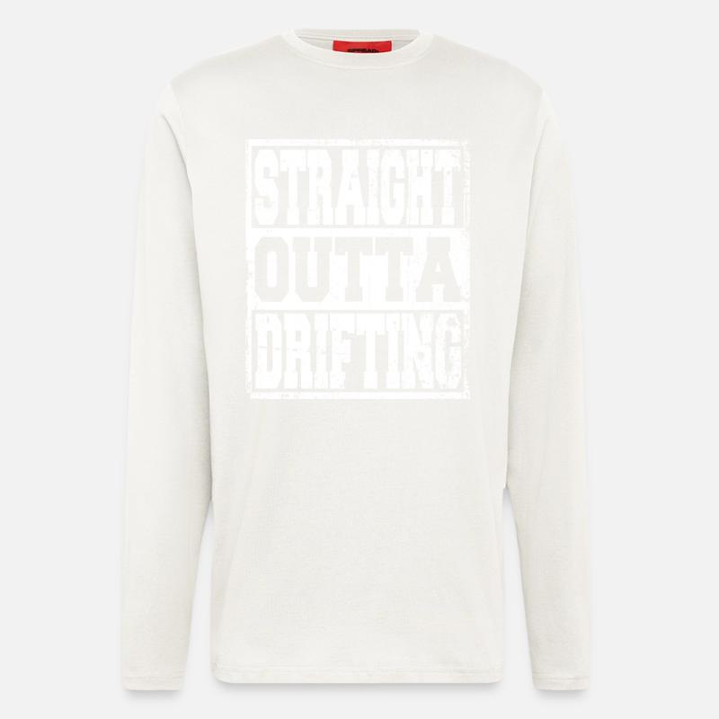 Drifting saying funny - Longsleeve - made by SPREAD - OFF WHITE