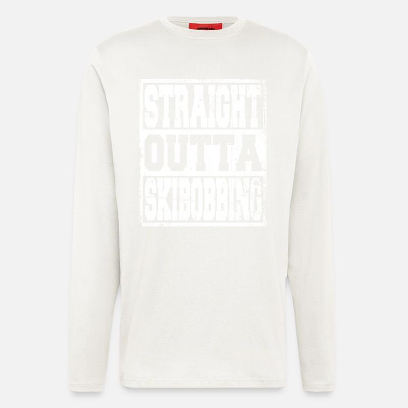 Skiboarding saying funny - Longsleeve - made by SPREAD - OFF WHITE
