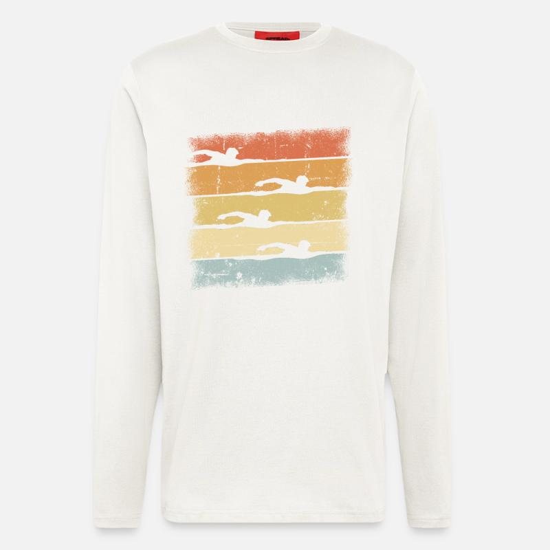 Schwimm - Langarmshirt - made by SPREAD  - OFF WHITE