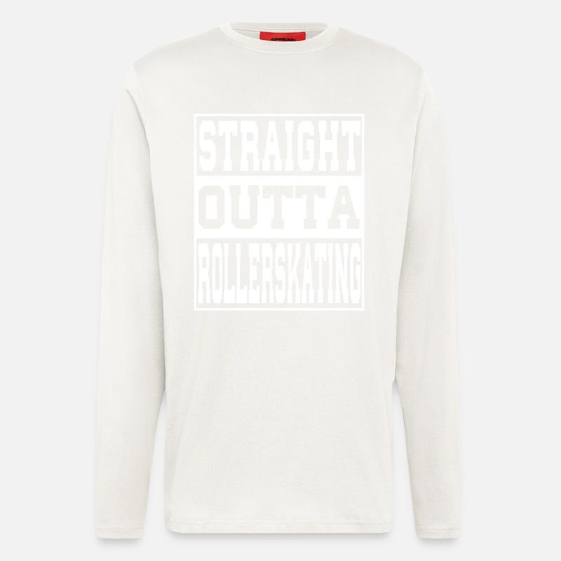 Rollerskating Spruch lustig - Langarmshirt - made by SPREAD  - OFF WHITE