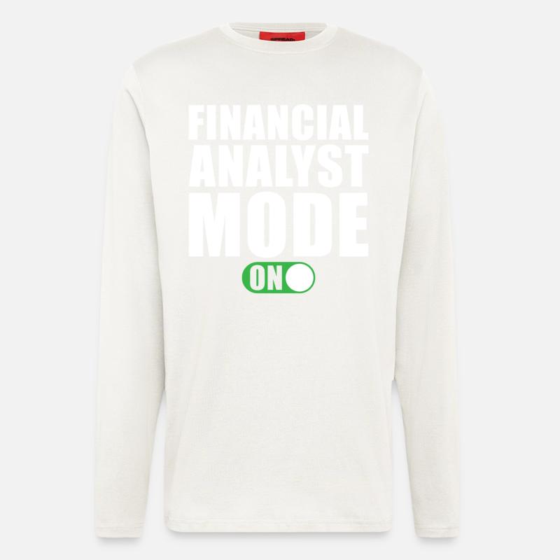 Financial Analyst Mode on - Longsleeve - made by SPREAD - OFF WHITE
