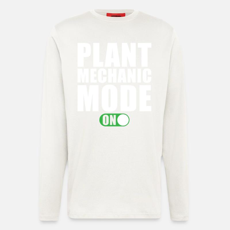 Plant Mechanic Mode On - Longsleeve - made by SPREAD  - OFF WHITE