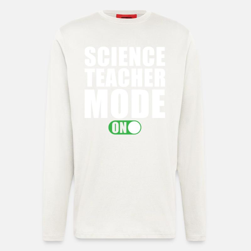 Science Teacher Mode An - Longsleeve - made by SPREAD  - OFF WHITE