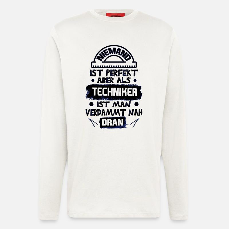 Techniker - Langarmshirt - made by SPREAD  - OFF WHITE