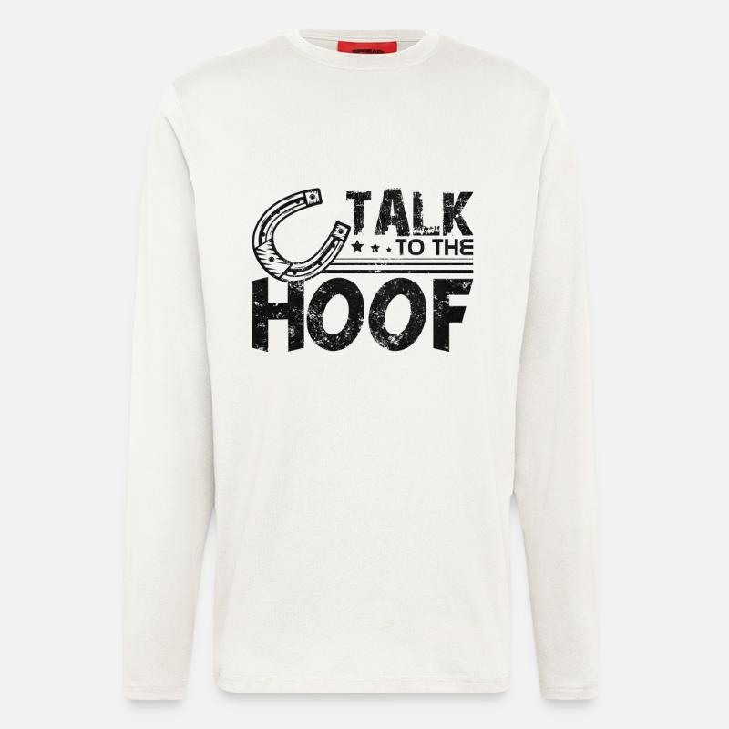 Rede mit dem Huf - Langarmshirt - made by SPREAD  - OFF WHITE