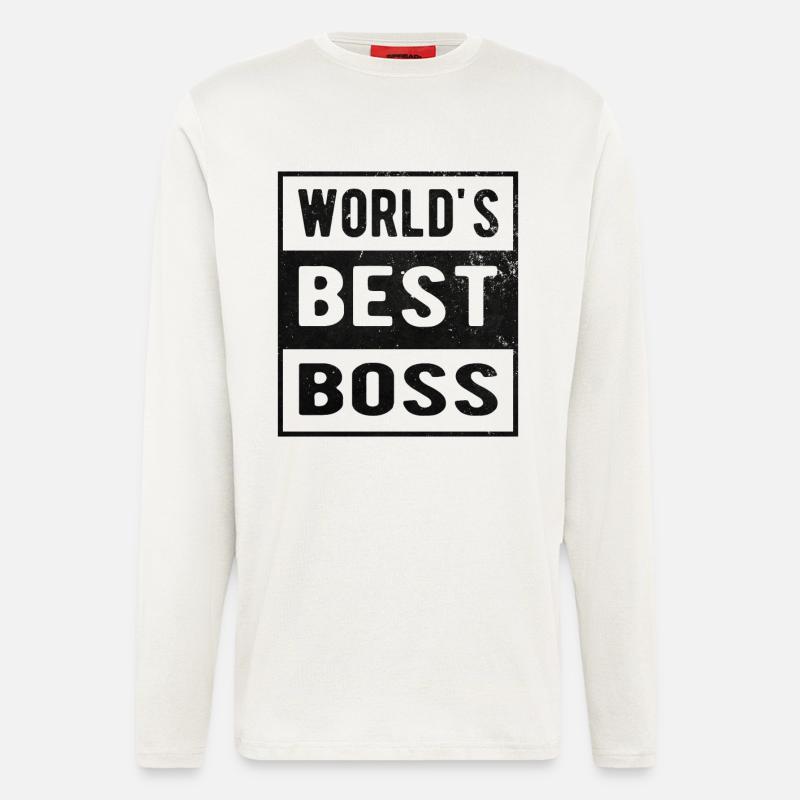 Boss Geschenk - Langarmshirt - made by SPREAD  - OFF WHITE