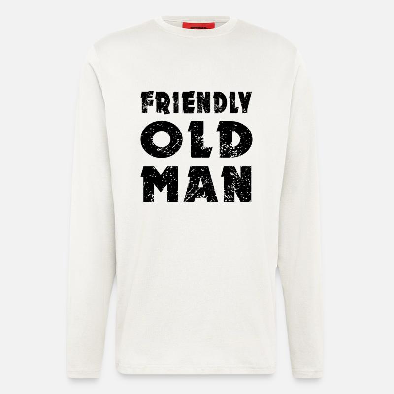 Old Man - Langarmshirt - made by SPREAD  - OFF WHITE