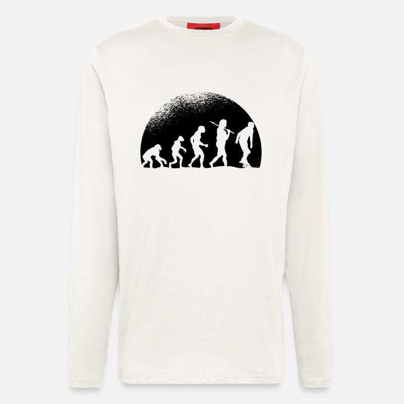 Evolution Rollschuh - Langarmshirt - made by SPREAD  - OFF WHITE