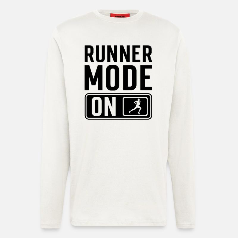Läufer Spruch - Langarmshirt - made by SPREAD  - OFF WHITE