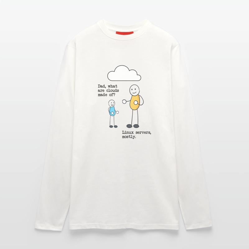 What are clouds made of? Linux servers mostly! Langarmshirt - made by SPREAD 