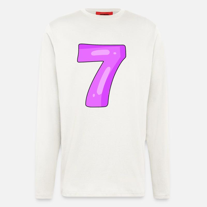 7 lila - Langarmshirt - made by SPREAD  - OFF WHITE