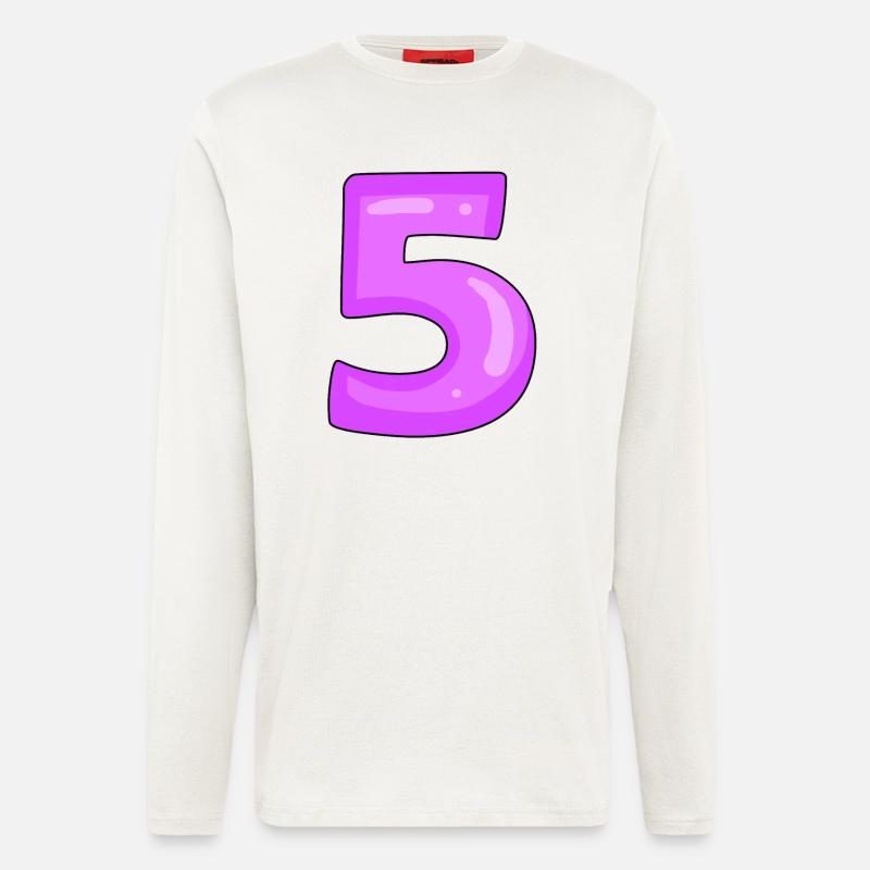 5 Lila - Langarmshirt - made by SPREAD  - OFF WHITE