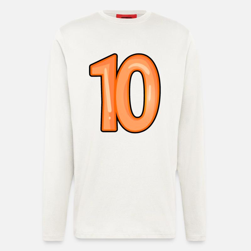 Nummer 10 - Langarmshirt - made by SPREAD  - OFF WHITE