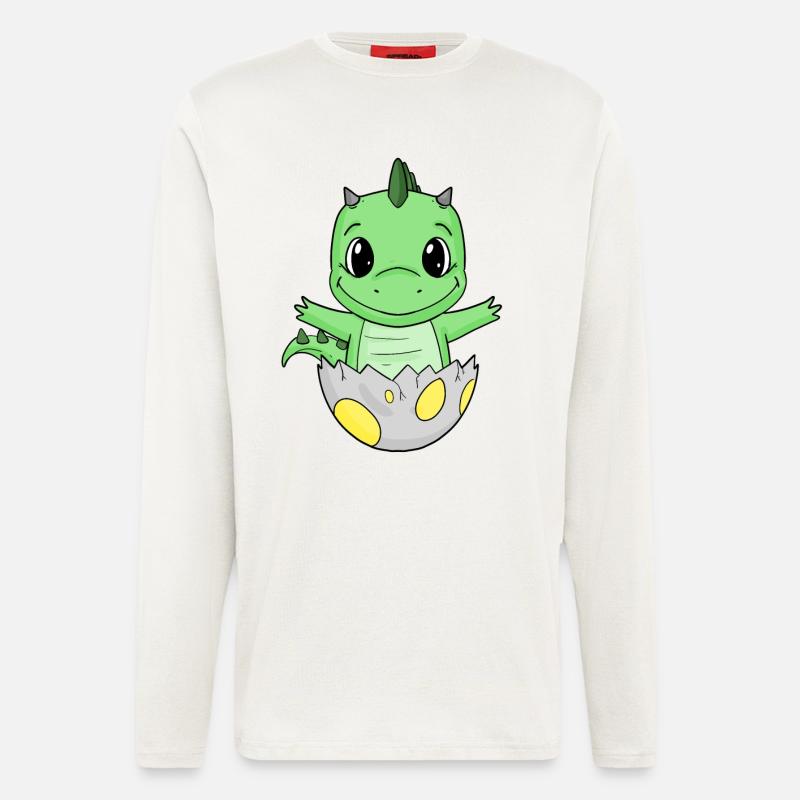 Baby Birth Egg Dino Birth - Longsleeve - made by SPREAD  - OFF WHITE