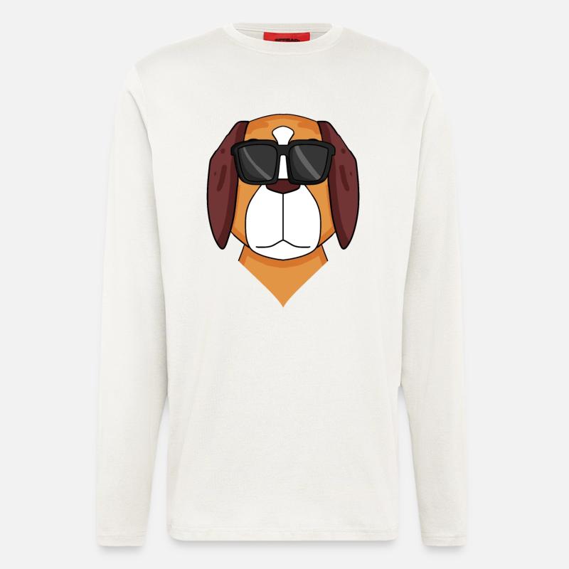 Bernhardiner Hund Hunderasse - Langarmshirt - made by SPREAD  - OFF WHITE
