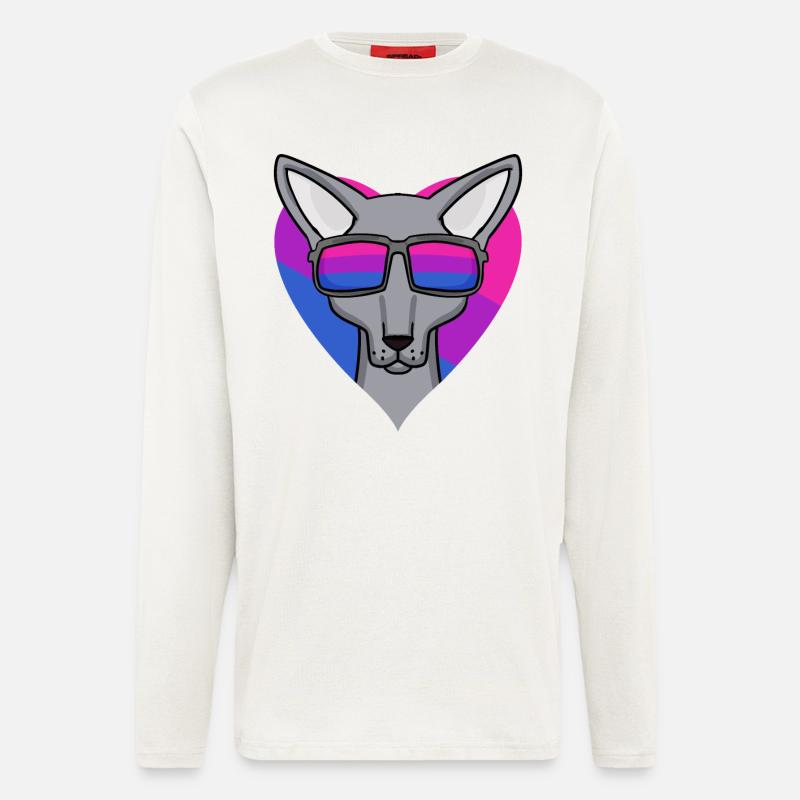 Bisexual Sphynx Cat Gift - Longsleeve - made by SPREAD  - OFF WHITE