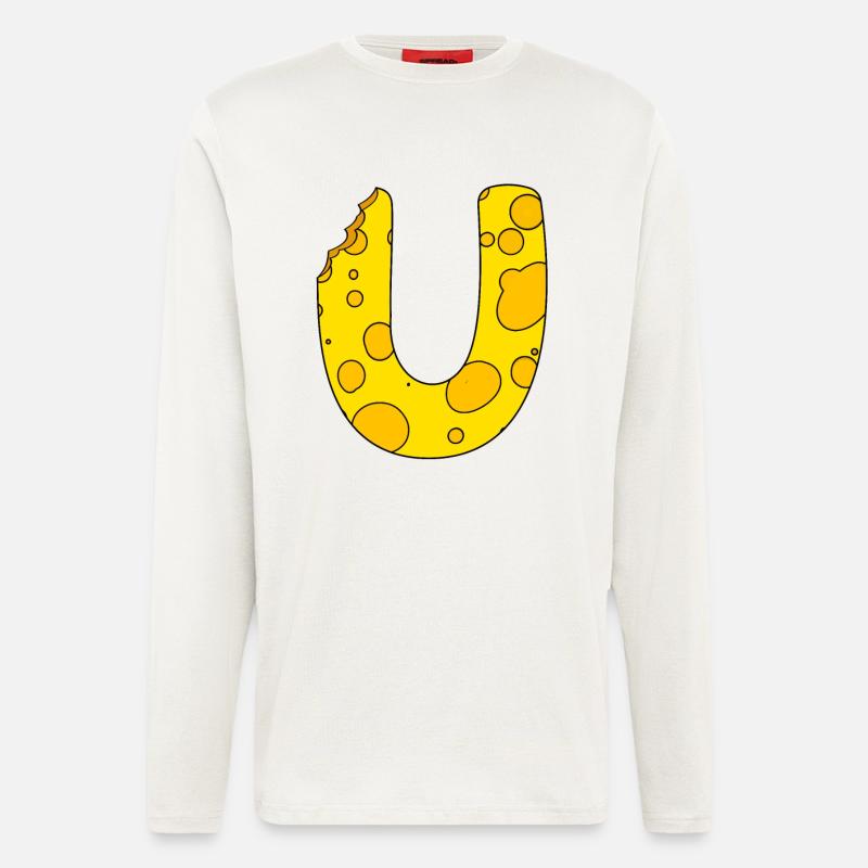 Buchstabe U - Langarmshirt - made by SPREAD  - OFF WHITE