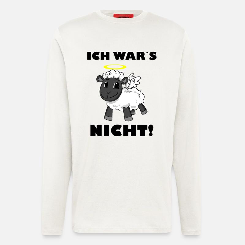 Schaf Engel - ich wars nicht - Langarmshirt - made by SPREAD  - OFF WHITE