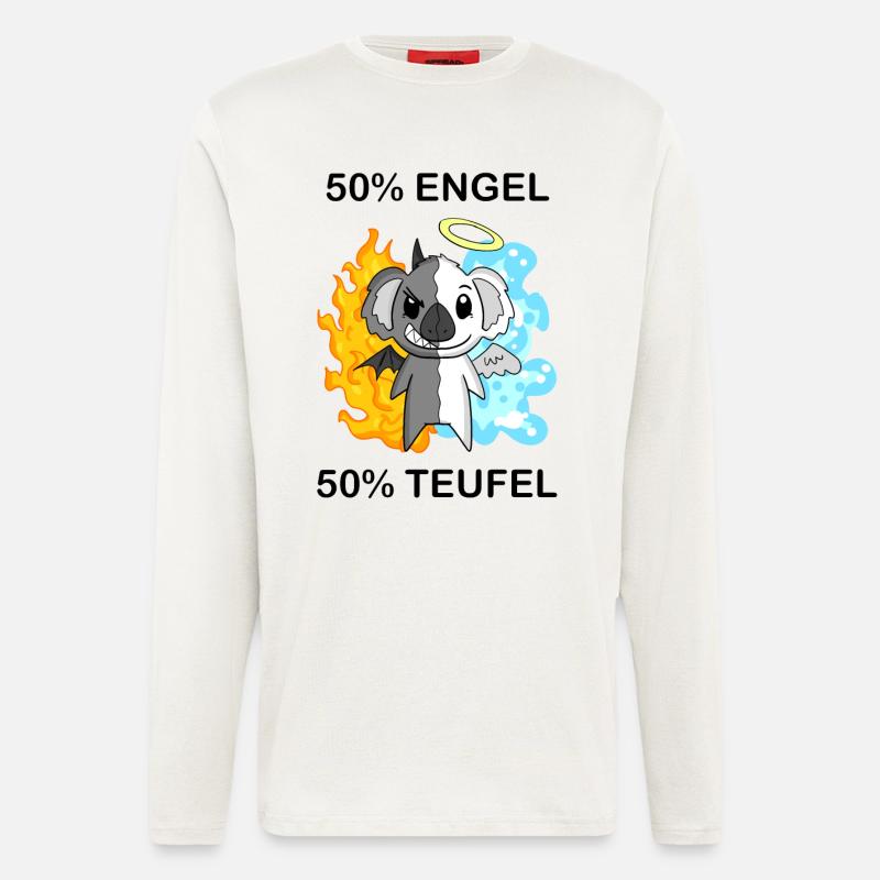 Koala - Engel und Teufel - Langarmshirt - made by SPREAD  - OFF WHITE