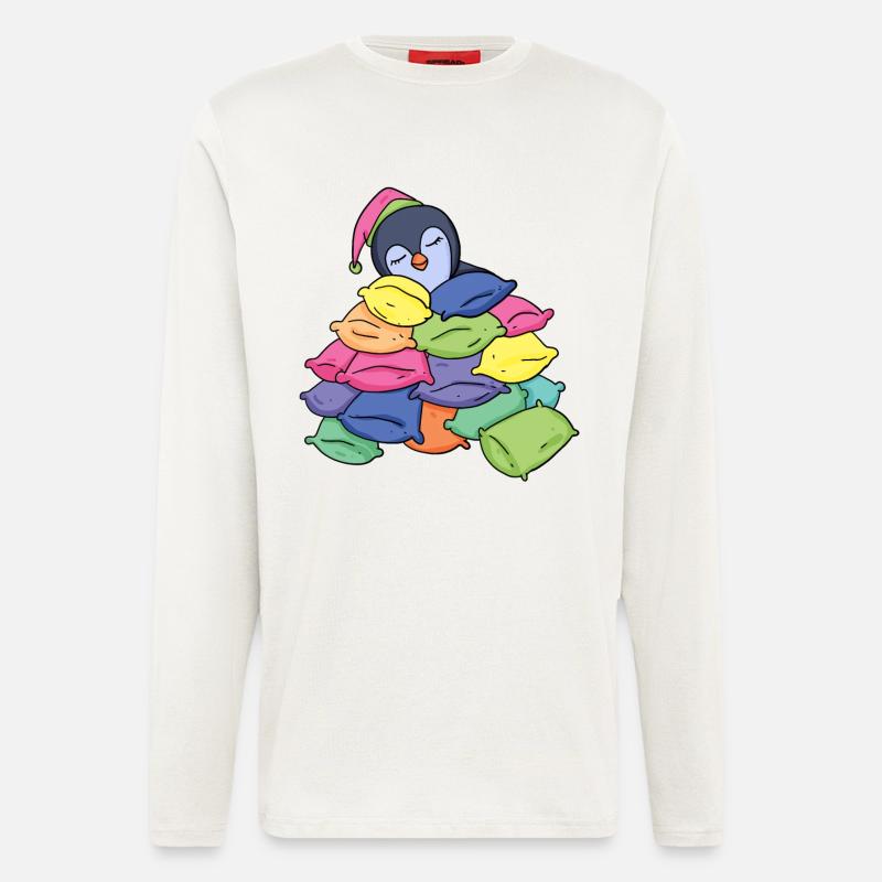 Schlafender Pinguin - Langarmshirt - made by SPREAD  - OFF WHITE