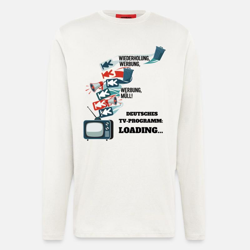 German TV Program: Loading... - Longsleeve - made by SPREAD  - OFF WHITE