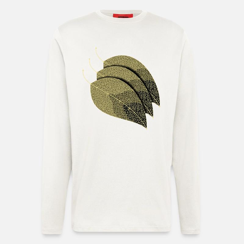 Leaves Decorative - Longsleeve - made by SPREAD  - OFF WHITE